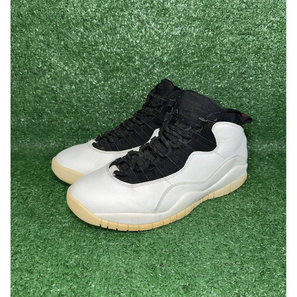 Air Jordan 10 Retro I'm Back Men Size 10 310805-104 White Black Basketball Shoes